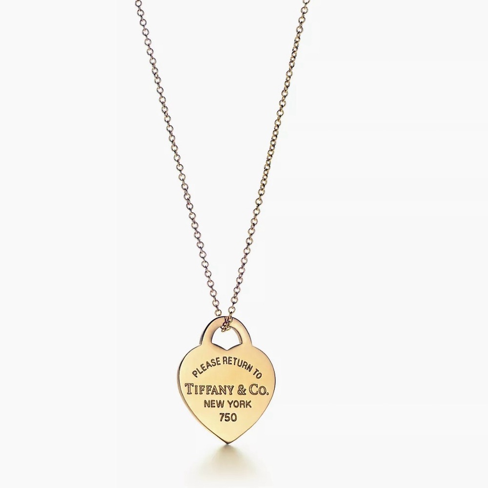 Tiffany & Co 18k Yellow Gold Return to Tiffany Heart Tag Necklace